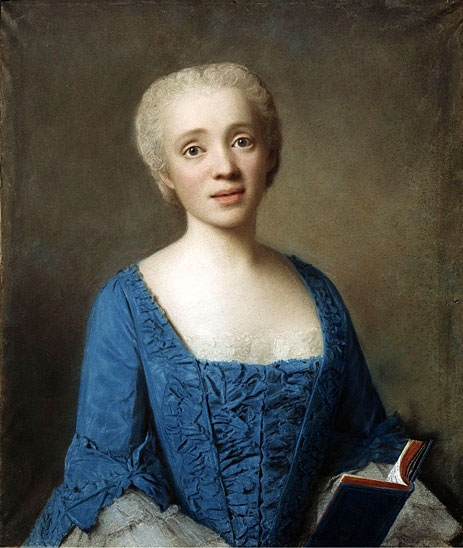Portrait of Marie-Rose de Larlan de Kercadio de Rochefort Marquise des Netumieres, 1750 | Jean Etienne Liotard | Giclée Leinwand Kunstdruck