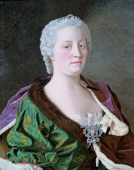 Portrait of Maria Theresia, 1747 | Jean Etienne Liotard | Giclée Leinwand Kunstdruck
