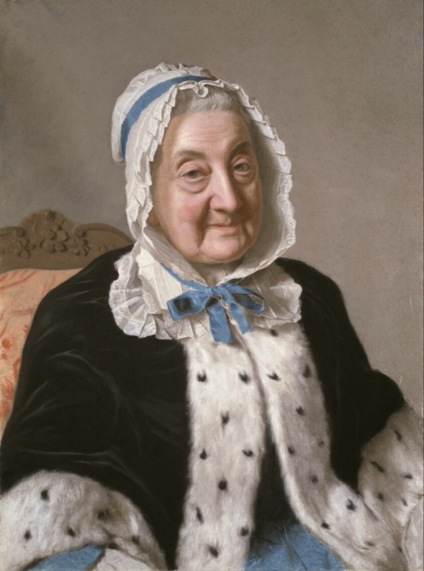 Porträt der Marthe Marie Tronchin, c.1758/61 | Jean Etienne Liotard | Giclée Leinwand-Kunstdruck