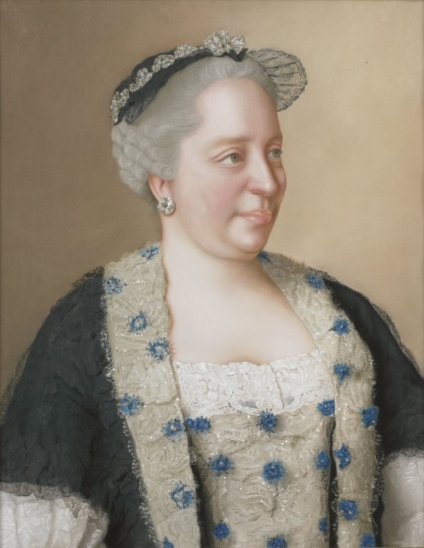Maria Theresa of Austria, Archduchess of Austria, Queen of Hungary and Bohemia, Holy Roman Empress, 1762 | Jean Etienne Liotard | Giclée Canvas Print