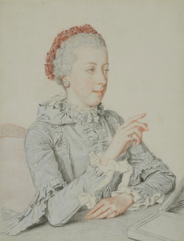 Porträt von Maria Elisabeth, Erzherzogin von Österreich, 1762 | Jean Etienne Liotard | Giclée Papier-Kunstdruck