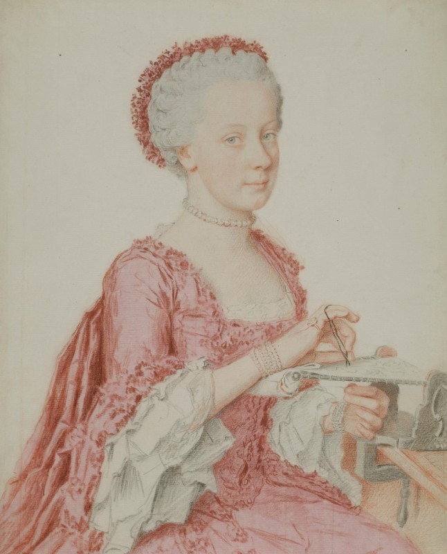 Portrait of Maria Amalia, Archduchess of Austria, 1762 | Jean Etienne Liotard | Giclée Paper Art Print
