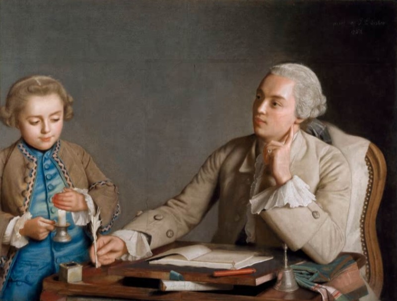 Das Schreiben, 1752 | Jean Etienne Liotard | Giclée Papier-Kunstdruck