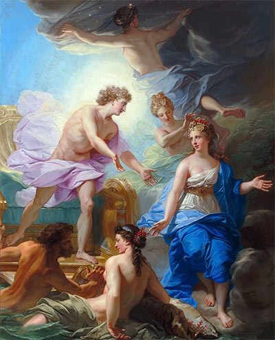 Apollo on his Chariot is Presented to Thetys, c.1700 | Jean-Baptiste Jouvenet | Giclée Canvas Print
