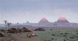 The First Kiss of the Sun (The Pyramids), n.d. von Gerome | Leinwand Kunstdruck