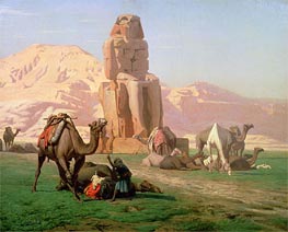 The Colossus of Memnon, 1857 von Gerome | Leinwand Kunstdruck