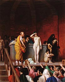 Slave Market in Ancient Rome, c.1884 by Gerome | Canvas Print