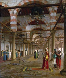 Prayer in the Mosque, 1871 by Gerome | Canvas Print