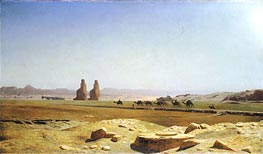The Plain of Thebes in Upper Egypt, 1857 by Gerome | Canvas Print