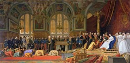The Reception of Siamese Ambassadors by Emperor Napoleon III at the Palace of Fontainebleau, 1861 von Gerome | Leinwand Kunstdruck
