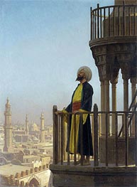 The Muezzin, n.d. by Gerome | Canvas Print