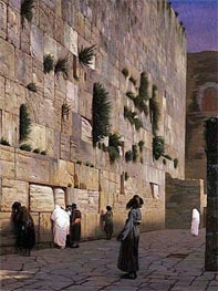 Solomon's Wall Jerusalem (The Wailing Wall), n.d. von Gerome | Leinwand Kunstdruck