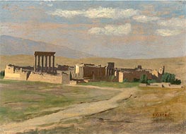 View of Baalbek | Gerome | Painting Reproduction