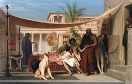 Socrates Seeking Alcibiades at the House of Aspasia | Gerome | Painting Reproduction