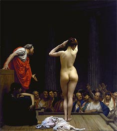 A Roman Slave Market | Gerome | Gemälde Reproduktion