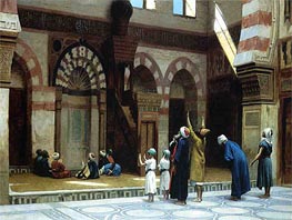 Prayer in the Mosque of Caid Bey in Cairo, 1895 von Gerome | Leinwand Kunstdruck