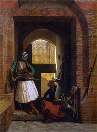 Arnauts of Cairo at the Gate of Bab el Nasr, 1861 von Gerome | Leinwand Kunstdruck