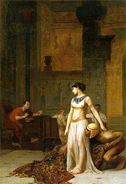 Cleopatra Before Caesar, 1866 von Gerome | Leinwand Kunstdruck