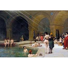 The Grand Bath at Bursa - Gerome