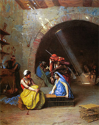 Almehs Playing Chess in a Cafe, 1870 | Gerome