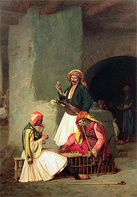 Arnauts Playing Chess (The Draught Players), 1859 | Gerome
