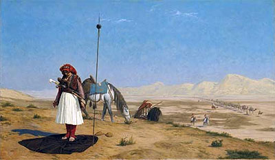 Prayer in the Desert, 1864 | Gerome | Giclée Leinwand Kunstdruck