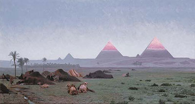 The First Kiss of the Sun (The Pyramids), n.d. | Gerome | Giclée Leinwand Kunstdruck