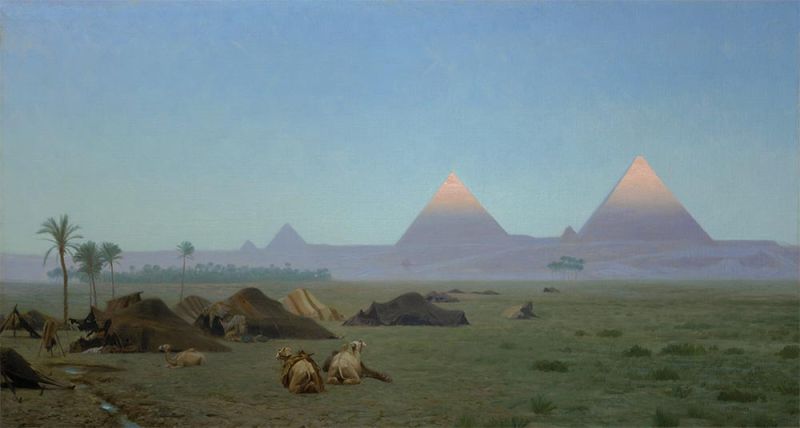 The First Kiss of the Sun (The Pyramids), n.d. | Gerome