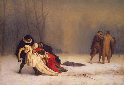 Duel after a Masked Ball, 1857 | Gerome | Giclée Leinwand Kunstdruck