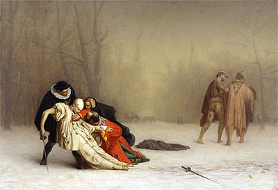 The Duel After the Masquerade, c.1857/59 | Gerome | Giclée Leinwand Kunstdruck