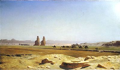 The Plain of Thebes in Upper Egypt, 1857 | Gerome | Giclée Leinwand Kunstdruck