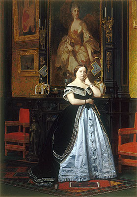 Baroness Nathaniel de Rothschild, 1866 | Gerome | Giclée Leinwand Kunstdruck
