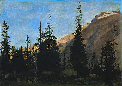 Alpine Landscape: The Handegg, Switzerland, c.1850 | Gerome