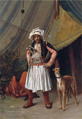 A Bashi-Bazouk and His Dog, n.d. | Gerome | Giclée Canvas Print