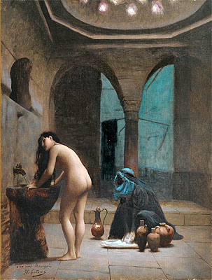 Moorish Bath (Turkish Woman Bathing), c.1870 | Gerome | Giclée Leinwand Kunstdruck