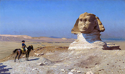 Napoleon Bonaparte vor der Sphinx, c.1867/68 | Gerome