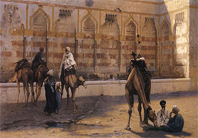 Camels at the Watering Place, 1894 | Gerome