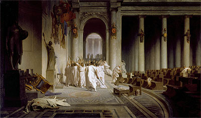 The Death of Caesar, c.1859/67 | Gerome | Giclée Leinwand Kunstdruck