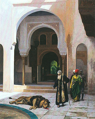 The Accursed Lion, n.d. | Gerome