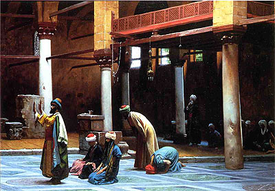 Prayer in a Mosque, 1892 | Gerome