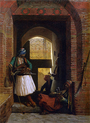 Arnauts of Cairo at the Gate of Bab el Nasr, 1861 | Gerome | Giclée Leinwand Kunstdruck