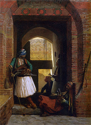 Arnauts of Cairo at the Gate of Bab el Nasr, 1861 | Gerome