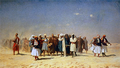 Gerome | Egyptian Recruits Crossing the Desert, 1857 | Giclée Canvas Print