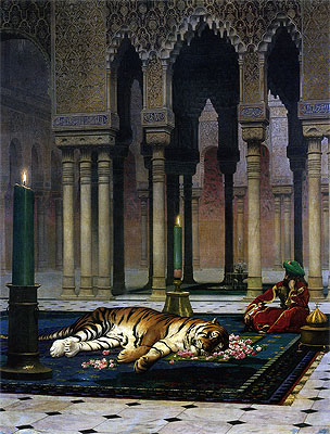 Pain of the Pasha - the Dead Tiger, 1885 | Gerome | Giclée Canvas Print