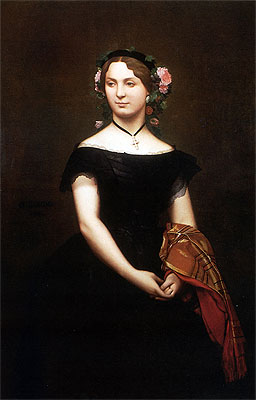 Portrait of Mademoiselle Durand, 1853 | Gerome | Giclée Canvas Print