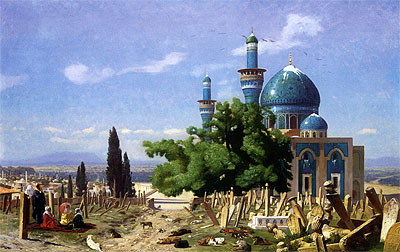The Green Mosque at Broussa, 1876 | Gerome