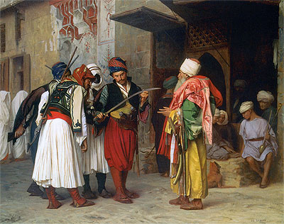 Travelling Merchant in Cairo, 1866 | Gerome