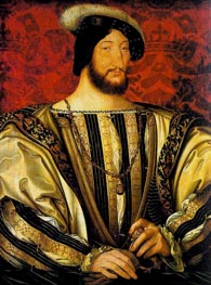 Portrait of Francis I, Roi de France, c.1525/30 von Jean Clouet | Leinwand Kunstdruck