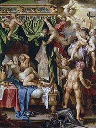 Joachim Wtewael | Mars and Venus Surprised by the Gods, c.1606/10 | Giclée Canvas Print