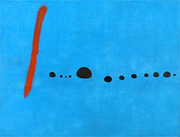 Blau II, 1961 von Joan Miro | Leinwand Kunstdruck